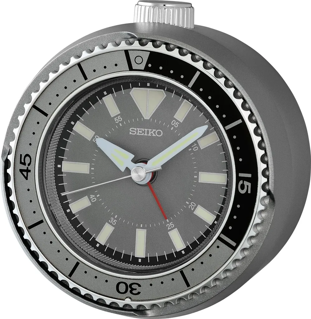 Réveil sans tic-tac Seiko QHE207N gris, la solution pour mieux dormir
