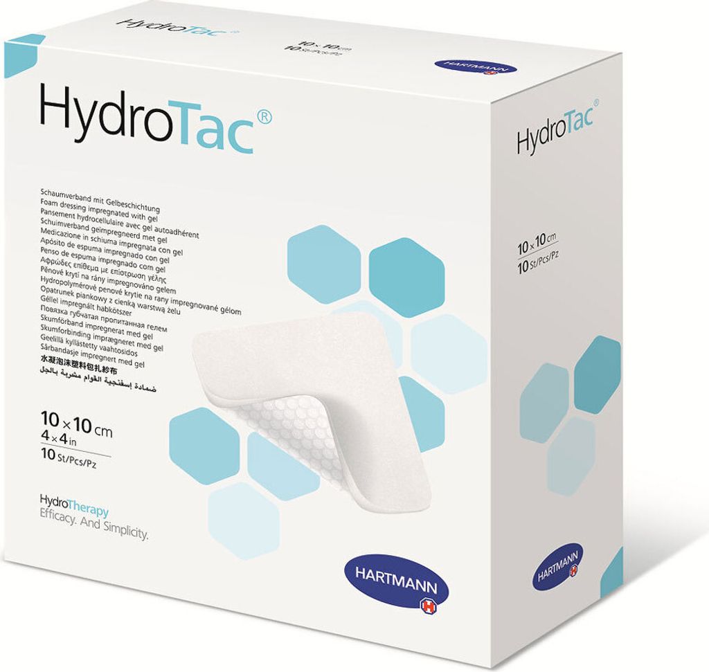Pansement mousse Hartmann HydroTac® 10x10 cm (1x10 pcs.) Image du produit 