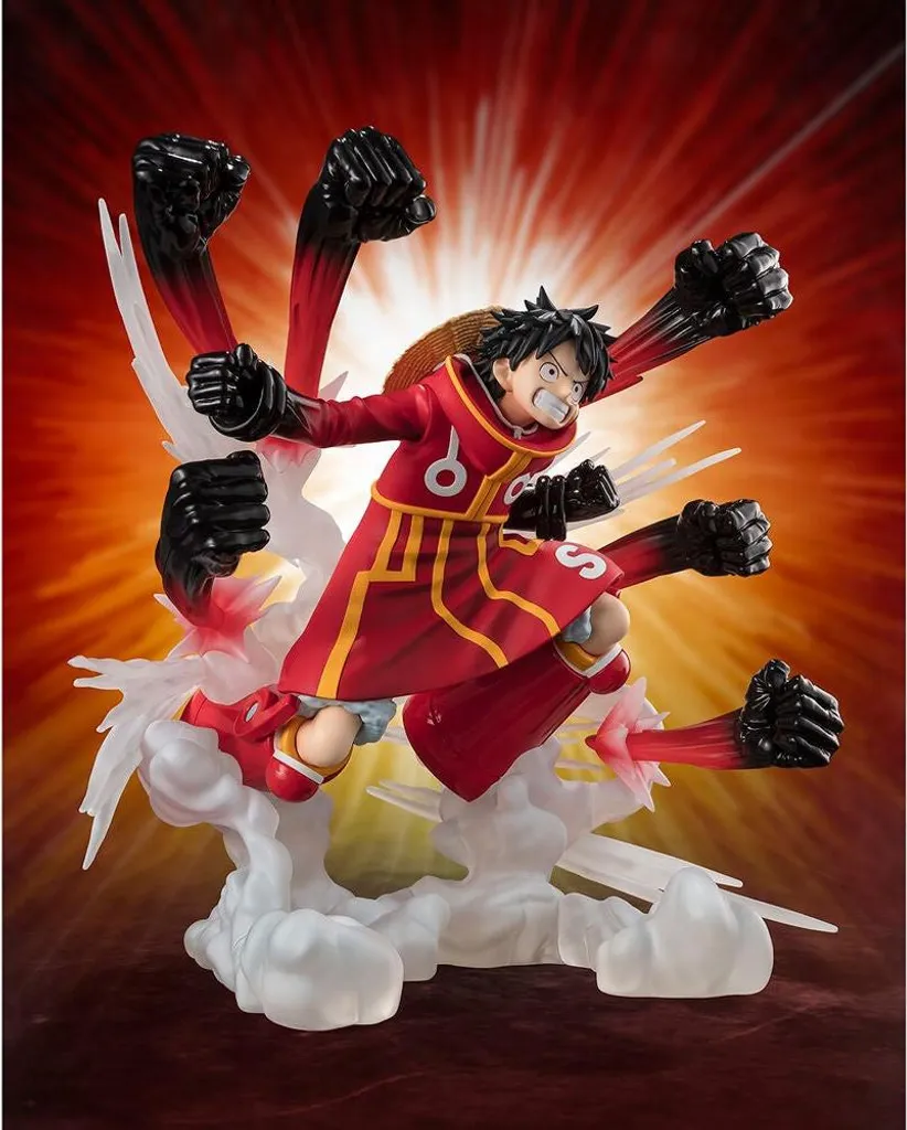 Luffy Hawk Gatling Figurine Articulée 15 cm avec Effets Combat