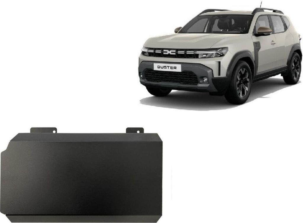 Stahl Unterfahrschutz für akku Dacia Duster Hybrid