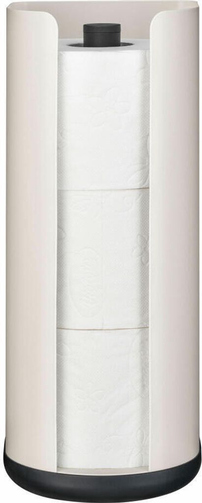Wesco Papierrollenhalter Loft, Küchenrollenhalter, Toilettenrollenhalter, Stahlblech pulverbeschichtet, Metall, Kunststoff, Sand Matt, 322106-87