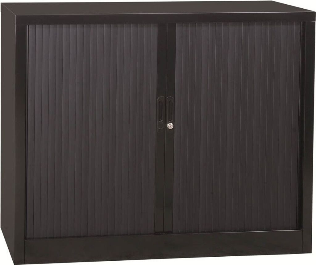 Gürkan Rollladenschrank schwarz 2 Fachböden 120,0 x 46,0 x Produktbild 