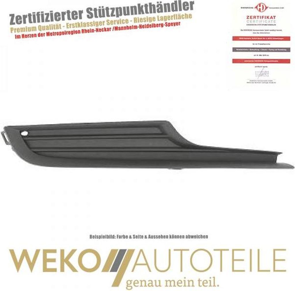 Lüftungsgitter Stoßstange rechts DIEDERICHS 2216146 für VW