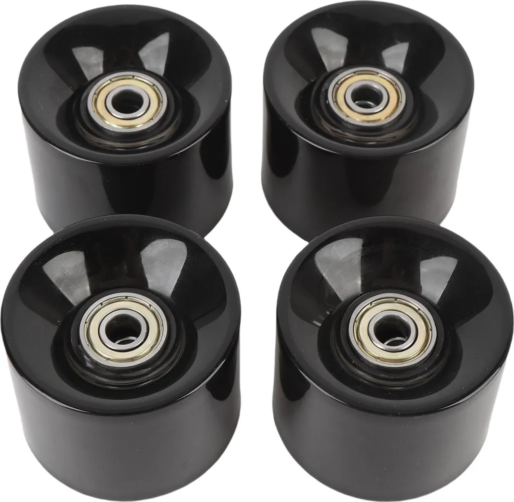 Roues skateboard anti-vibrations 60mm en polyuréthane avec roulements ABEC