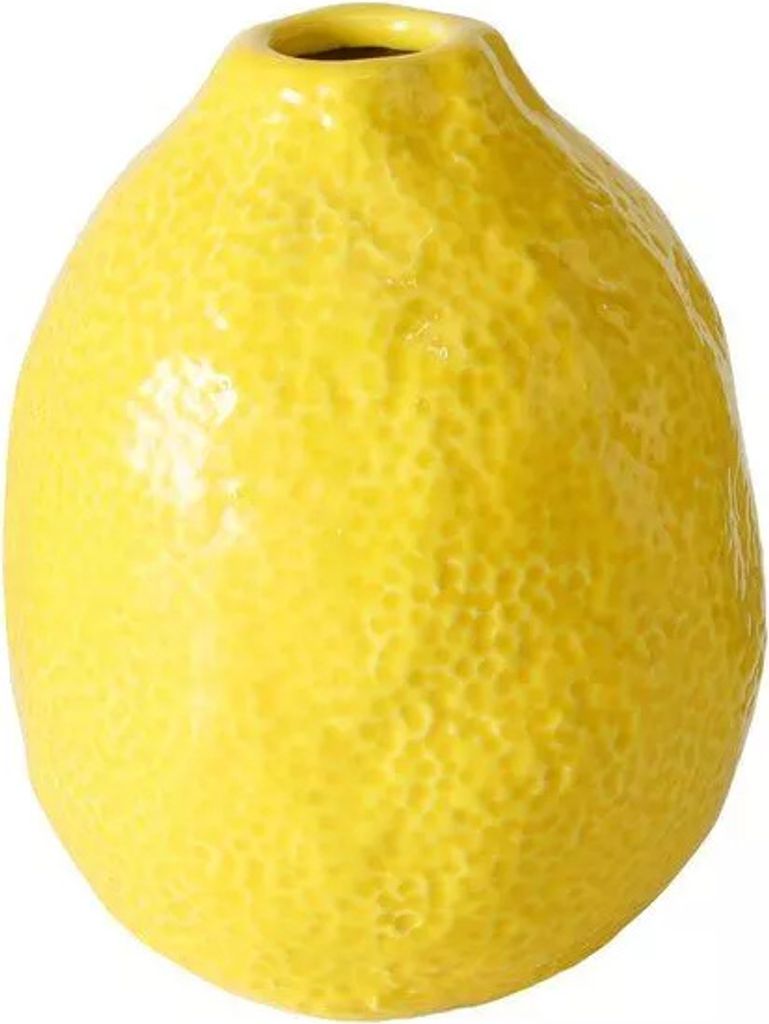 Boltze Vase ZITRONELLA, glänzend gelb, aus Produktbild 