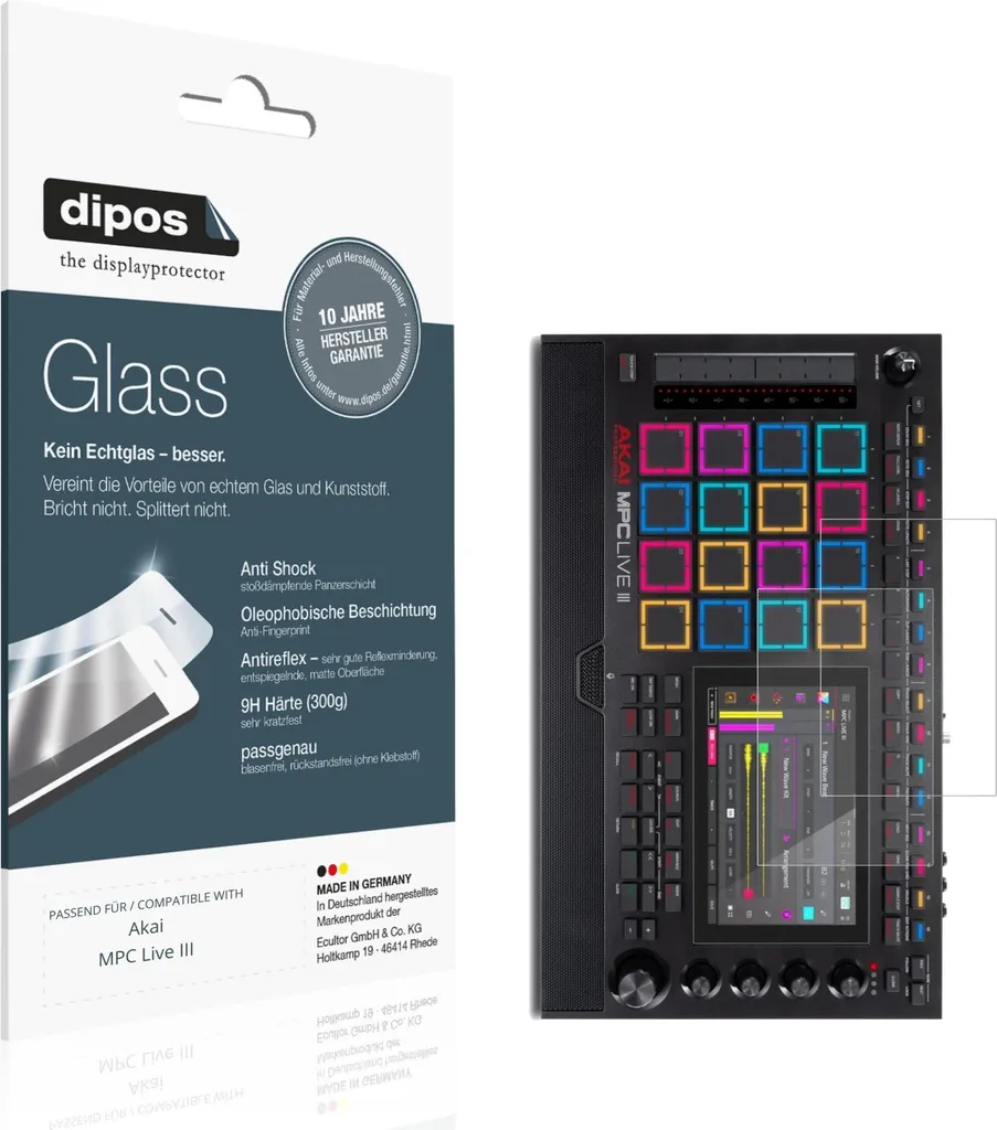 Recensione Accessori: 2x Vetro Flessibile 9H per Akai MPC Live III