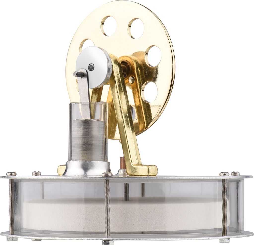 Niedrige Temperatur Stirlingmotor Zusammengebauter Stromgenerator Wärme Experiment Physikalischer Generator Modell mit Schwungrad Design Wissensch...