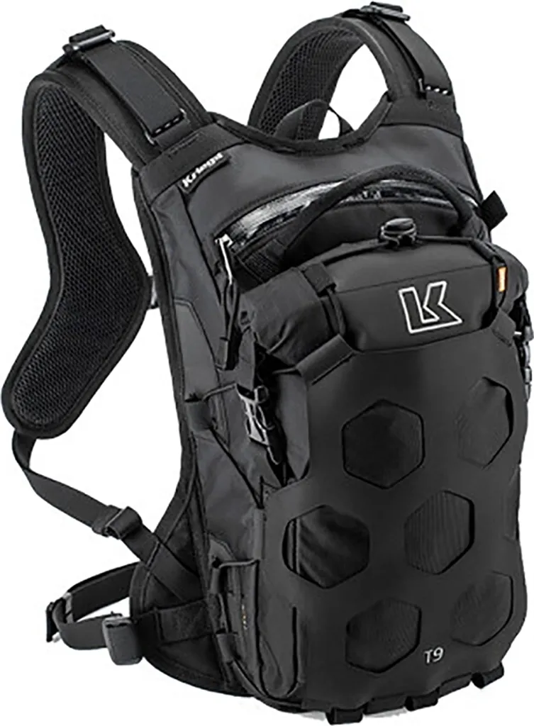 Kriega Trail 9L Sac à dos Étanche Noir - Ultra Résistant en Cordura