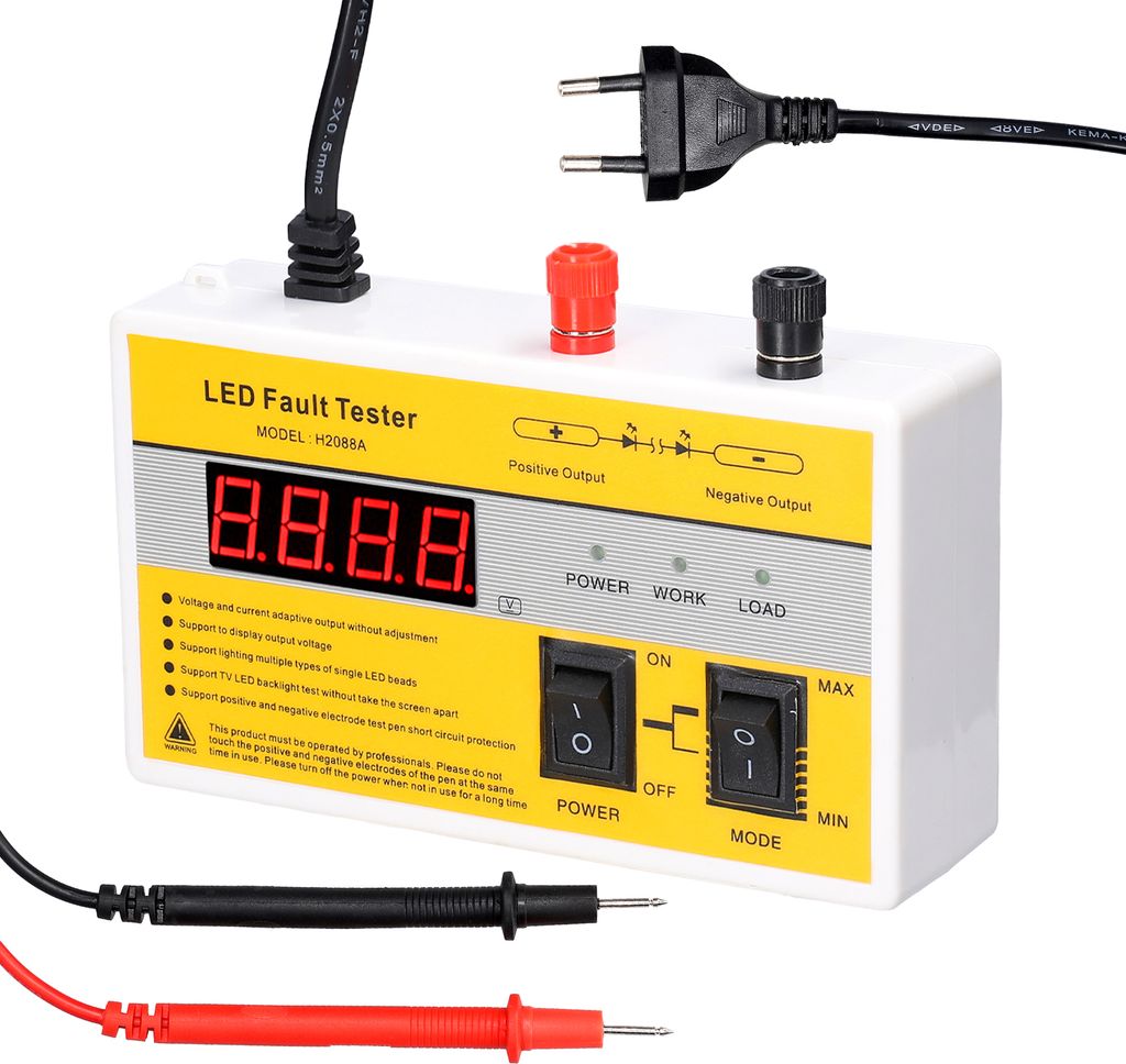 H2088A LED-Wartungstester TV-Hintergrundbeleuchtungs-Reparaturwerkzeug LED-Lampenperlen und Lichtstreifen Lichtplatinen Messinstrumente