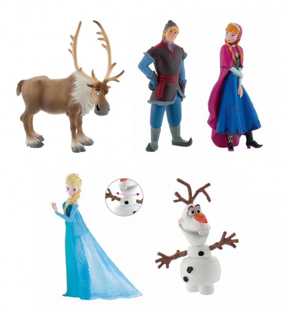 Bullyland Sammelfiguren Disney Frozen Schneemann Olaf+Prinzessin Anna 12967 