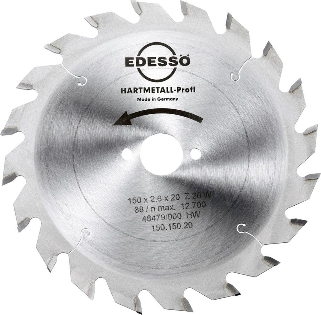 EDESSÖ Kreissägeblatt HW-Profi 150 x 2,6 x 20 Z 20W