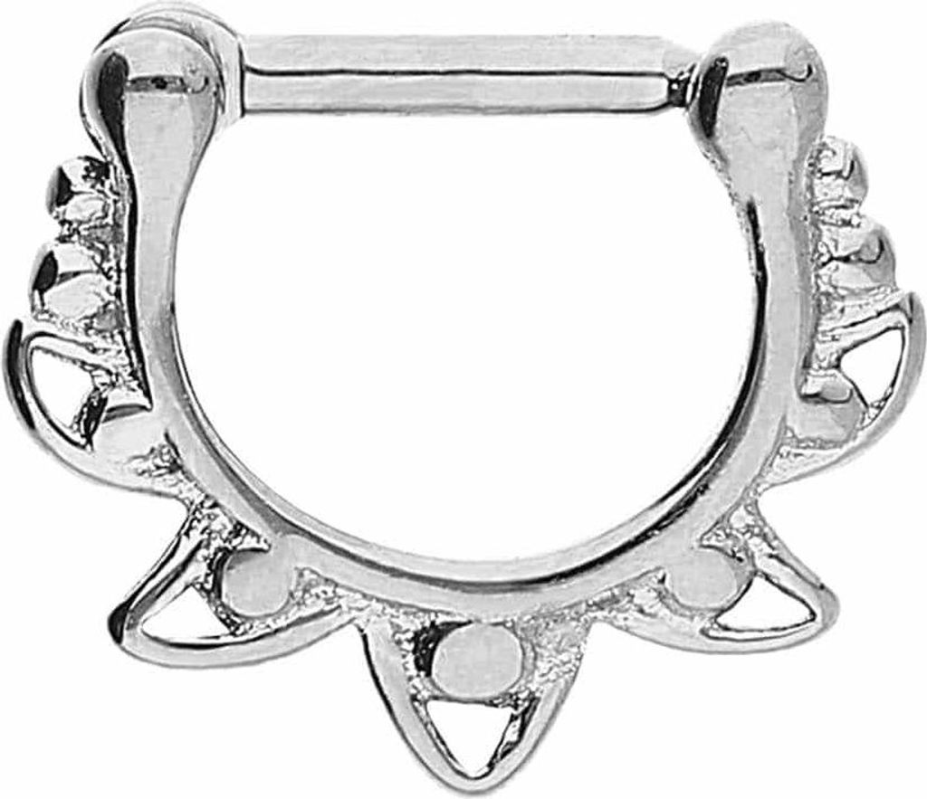 Ohrpiercing, Nasenpiercing, Septum Piercing Chirurgenstahl Clicker DESIGN
