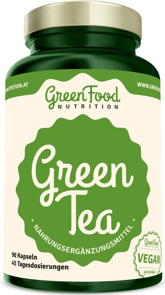 GreenFood Nutrition Grüner Tee 90 Kapseln