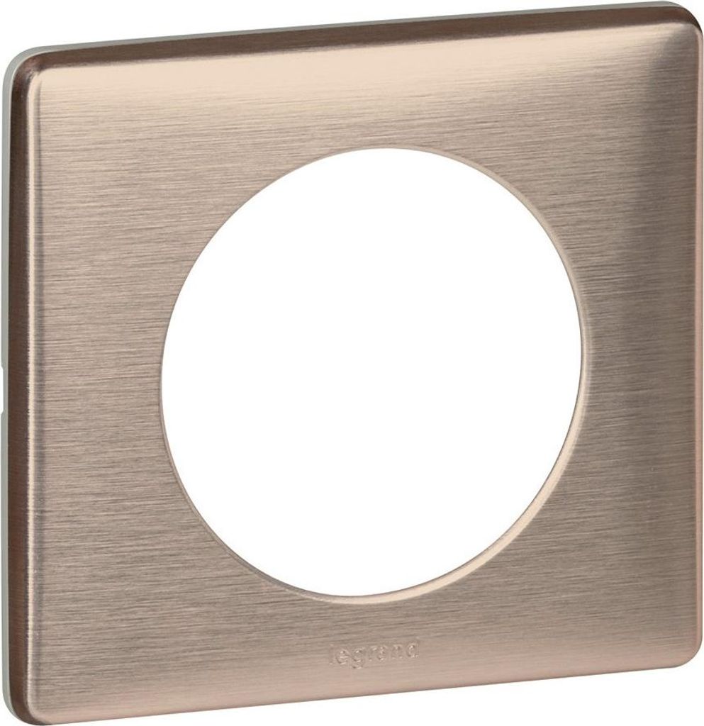 LEGRAND Céliane Abdeckplatte aus Kupfer, 57mm, Dreierpack, horizontal/vertikal montierbar