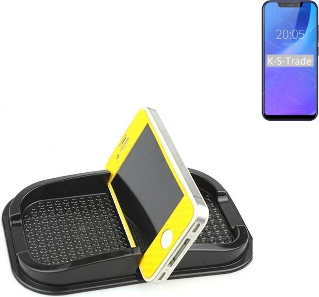 K-S-Trade Auto Anti Rutsch Matte Smartphone-Halter kompatibel mit Blackview A30 Haft Pad Armaturenbrett Handy-Halterung Silikon