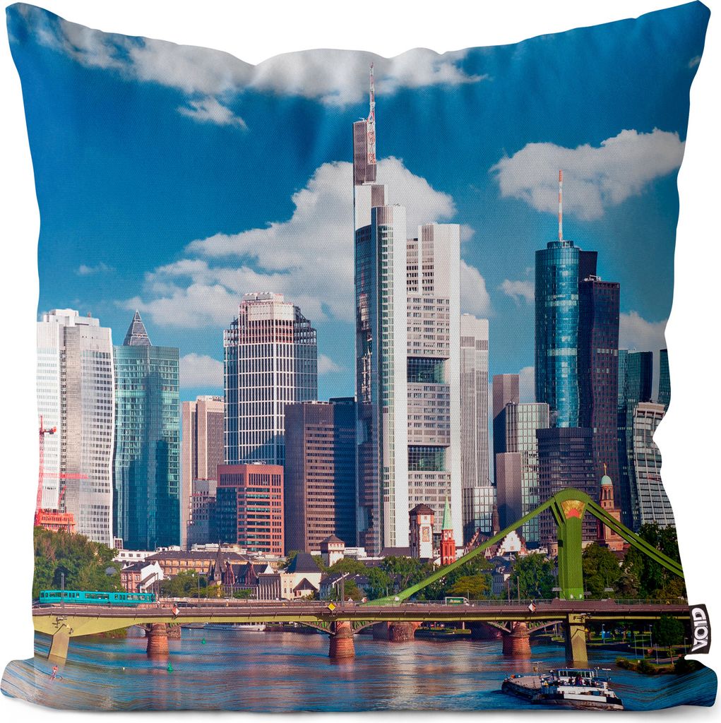 VOID Frankfurt am Main Stadt Kissenbezug Kissenhülle Sofakissen Kissen Deko Outdoor-Kissen Dekokissen