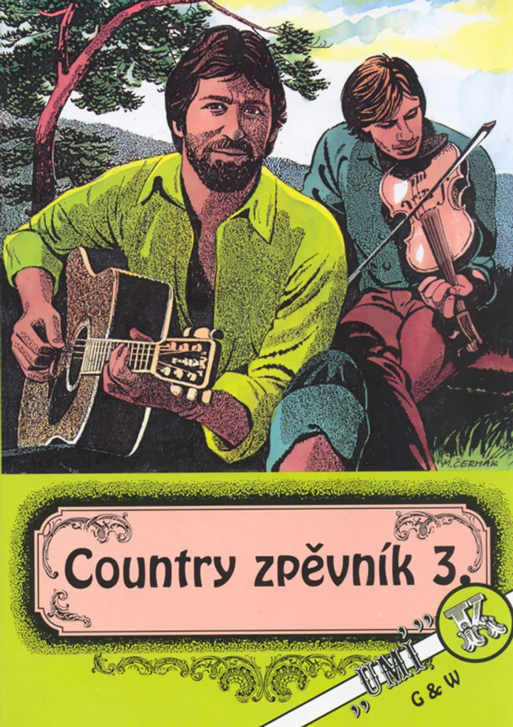Livre de partitions Country zpěvník 3 pour Guitare et Chant Folklorique