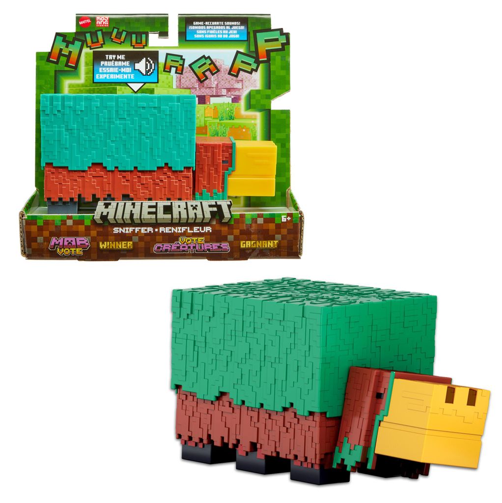 Minecraft Schnüffler-Actionfigur (8 cm, mit Geräuschen wie Produktbild 