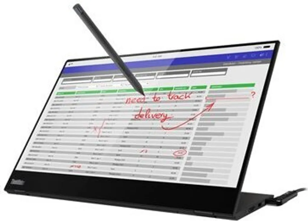 Écran Tactile Full HD 1080p avec 2xUSB-C Lenovo ThinkVision M14t 14"