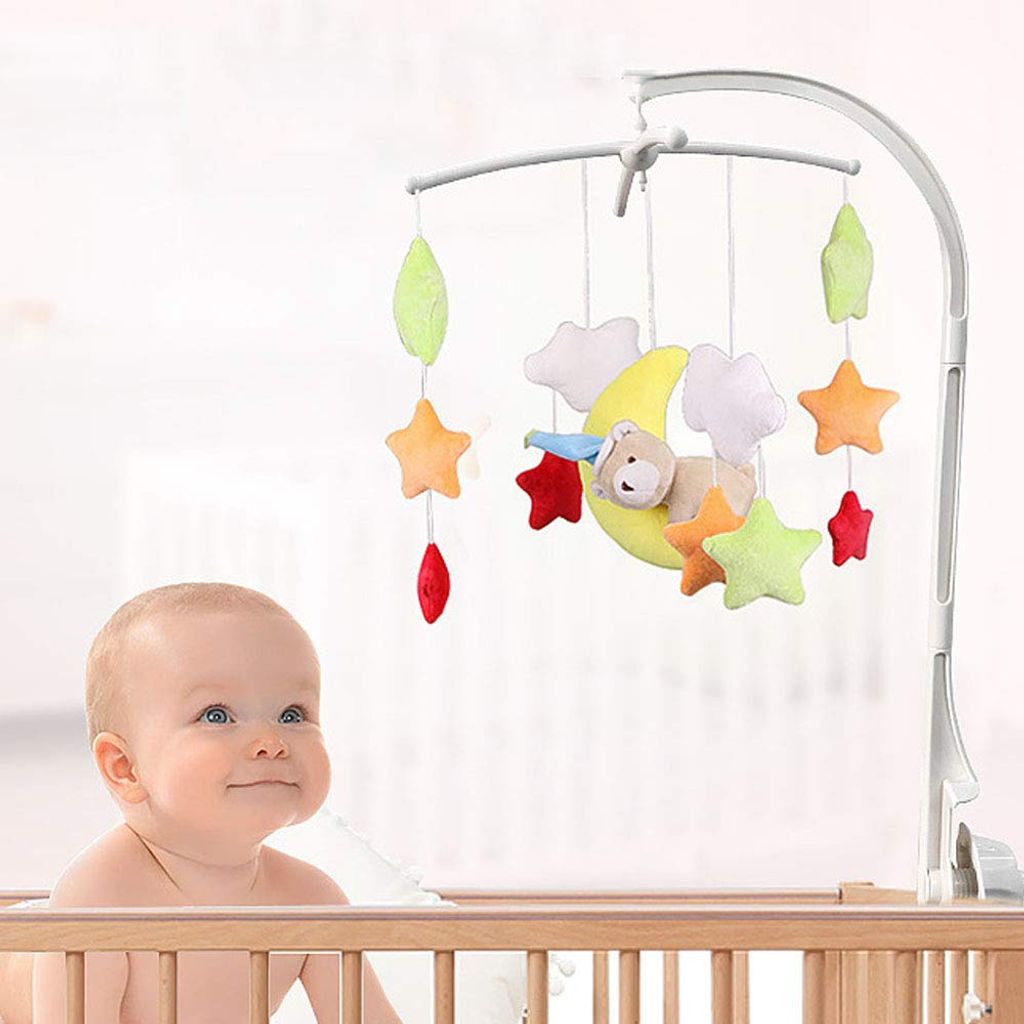 Babybett Mobile Bett Bell Halter Arm Halterung für hängende Spieluhr &SpielzRSFD 