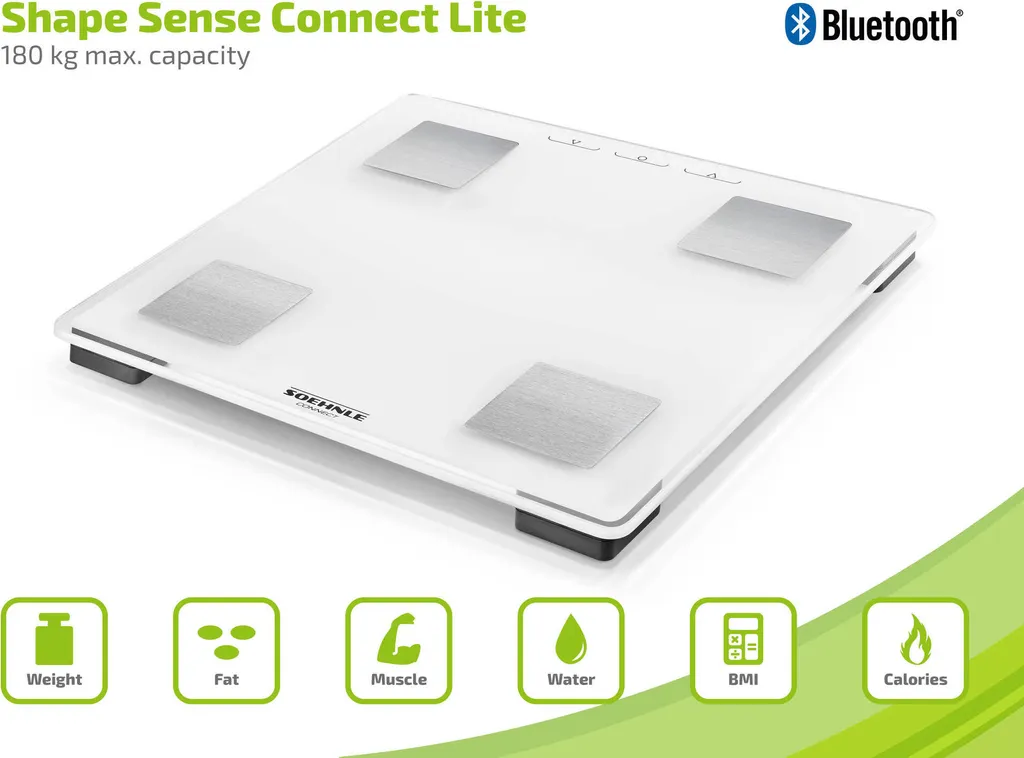 Balance impédancemètre Bluetooth SOEHNLE Connect Lite avec écran LCD - 7
