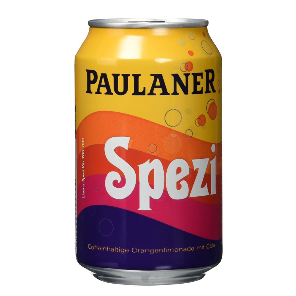 Paulaner Spezi plechovka osvěžující pomerančové limonády s Obrázek produktu 