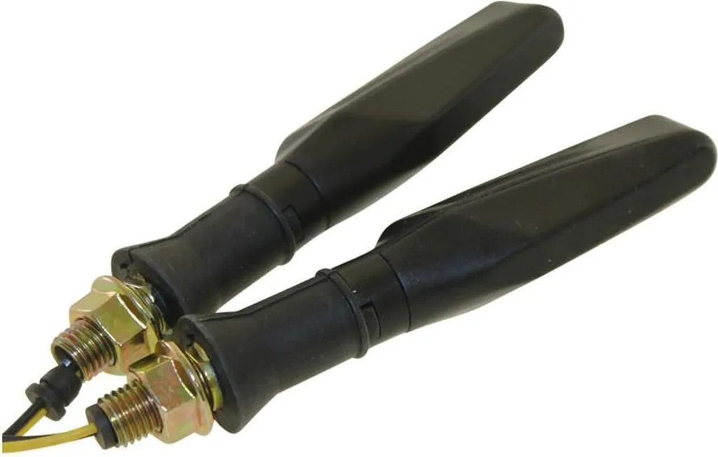 Clignotants LED Moto Shark Noir Transparent pour Signalisation - x2