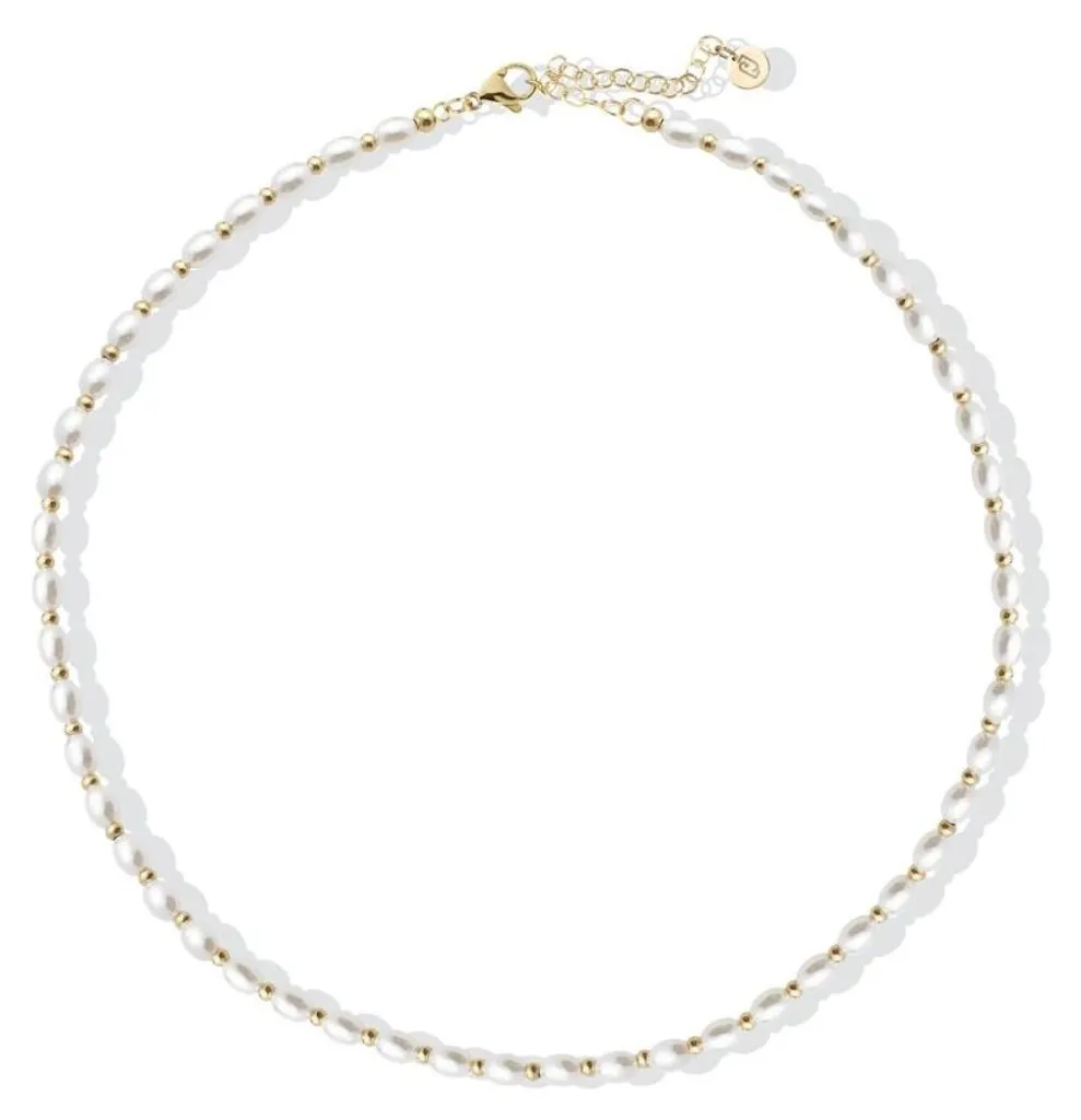 Collier de perles pour mariage et soirée - Bijou femme élégant LJ2844