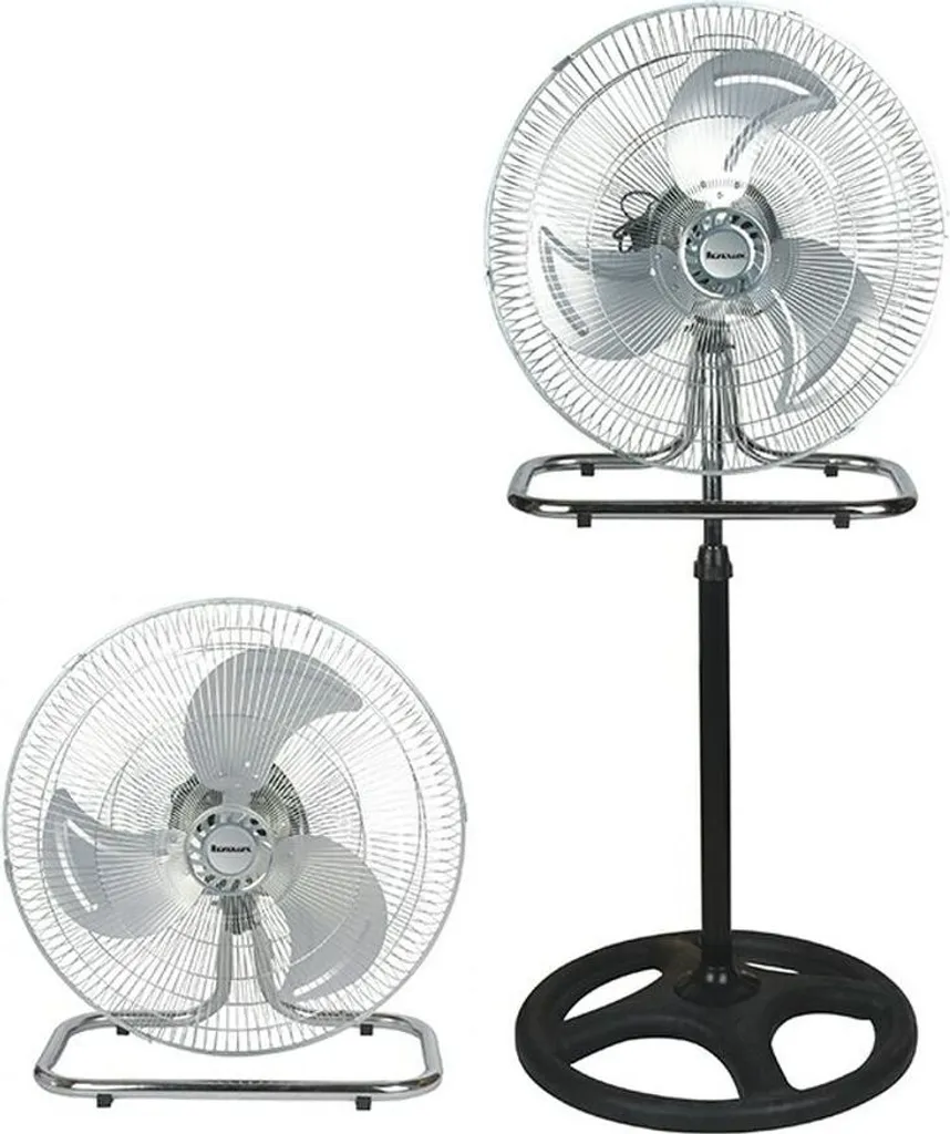 Brasseur d'air puissant Ravanson WT-7046 en acier noir 50cm pour salon