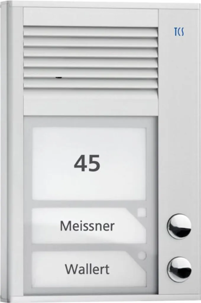 Poste Extérieur Audio TCS PAK02-EN pour Portier de Villa à 2 Appels