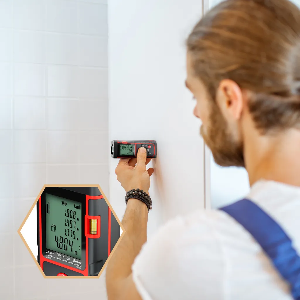 Télémètre laser 40M avec écran LCD rétro-éclairé et modes multiples - 11