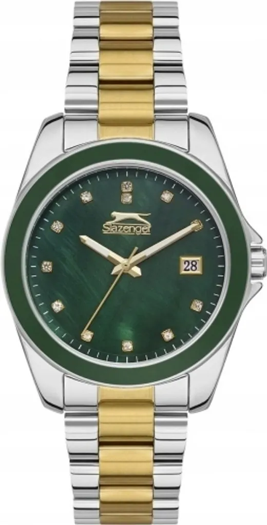 Montre femme Slazenger SL.09.2142.3.03 en vert émeraude et acier chic