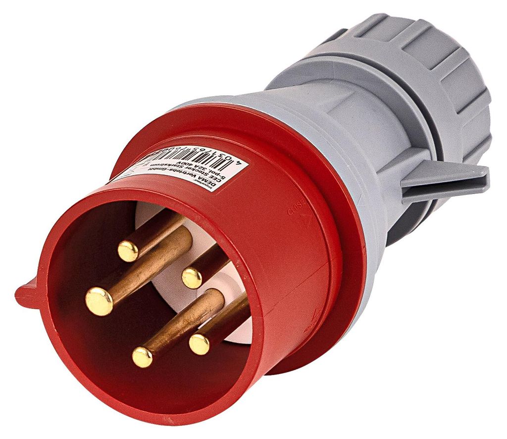 CEE-Netzstecker, 5-polig, 32 A/400 V, IP44