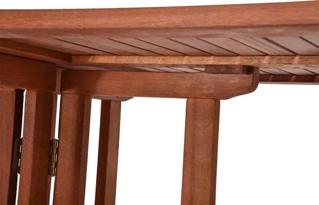 Table de balcon Baltimore 120 cm pliante en bois résistant aux intempéries - 5