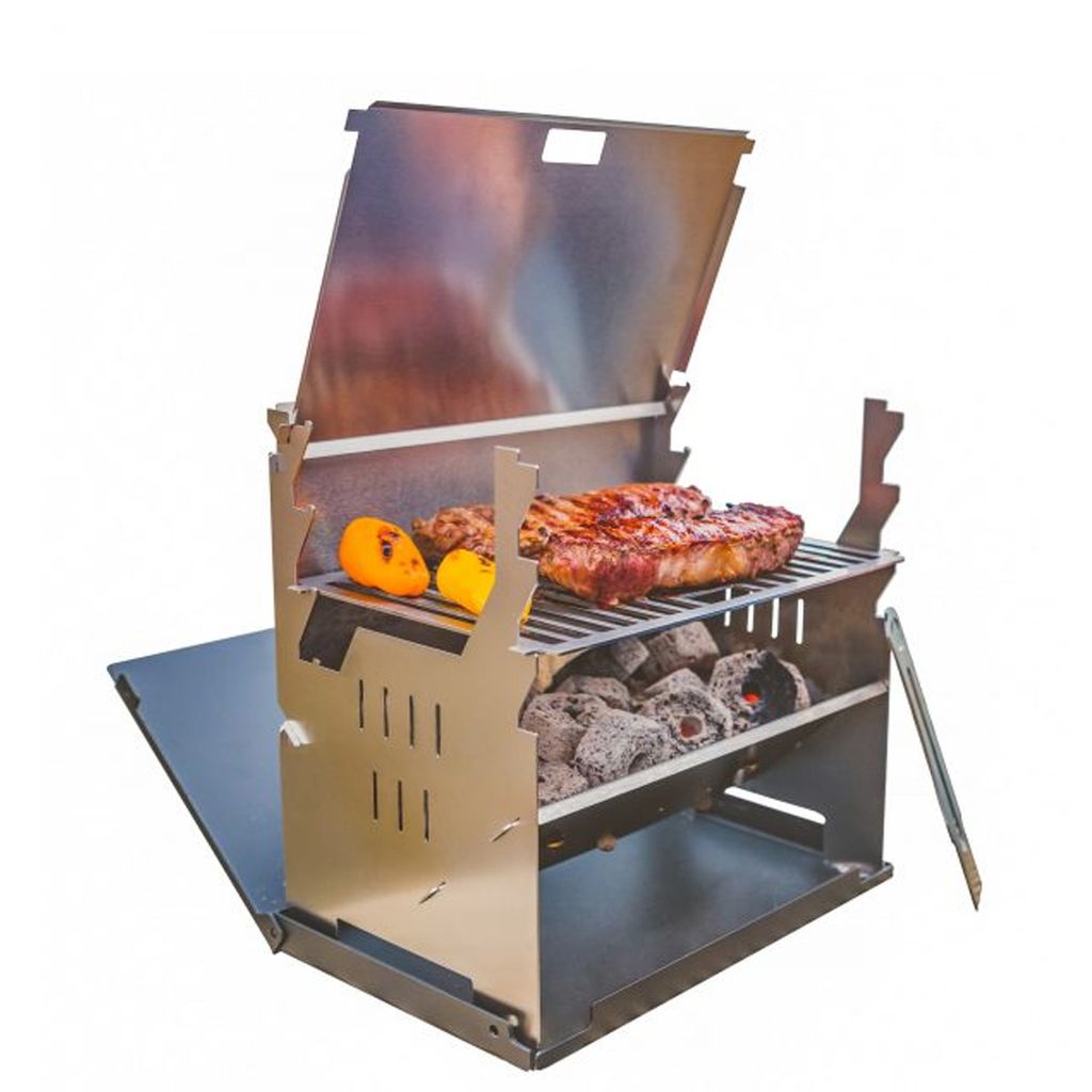 FENNEK DFW0010.66.001, Grill, Holzkohle, Feuerrost, Aluminium, Aluminium