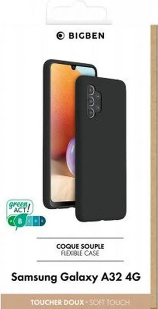 Protection Samsung Galaxy A32 4G Noir Coque Fine et Douce BigBen Connect - 2