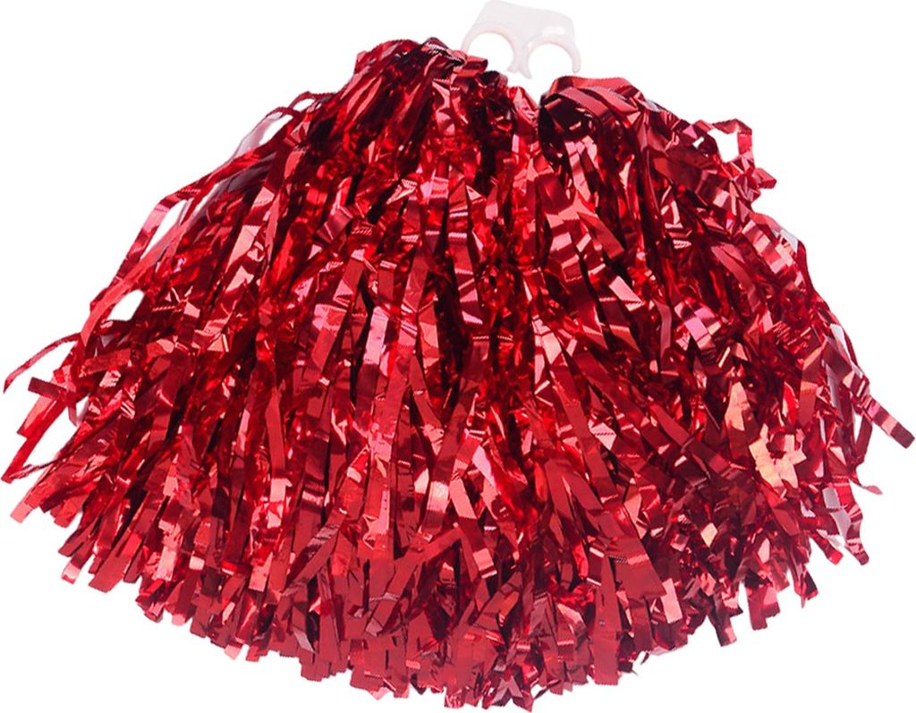 Cheerleader-Pompons aus Metallfolie, Cheer Poms mit Griff, Cheerleading-Kostümzubehör für Teamgeist, Sport, Tanzparty, Jubel