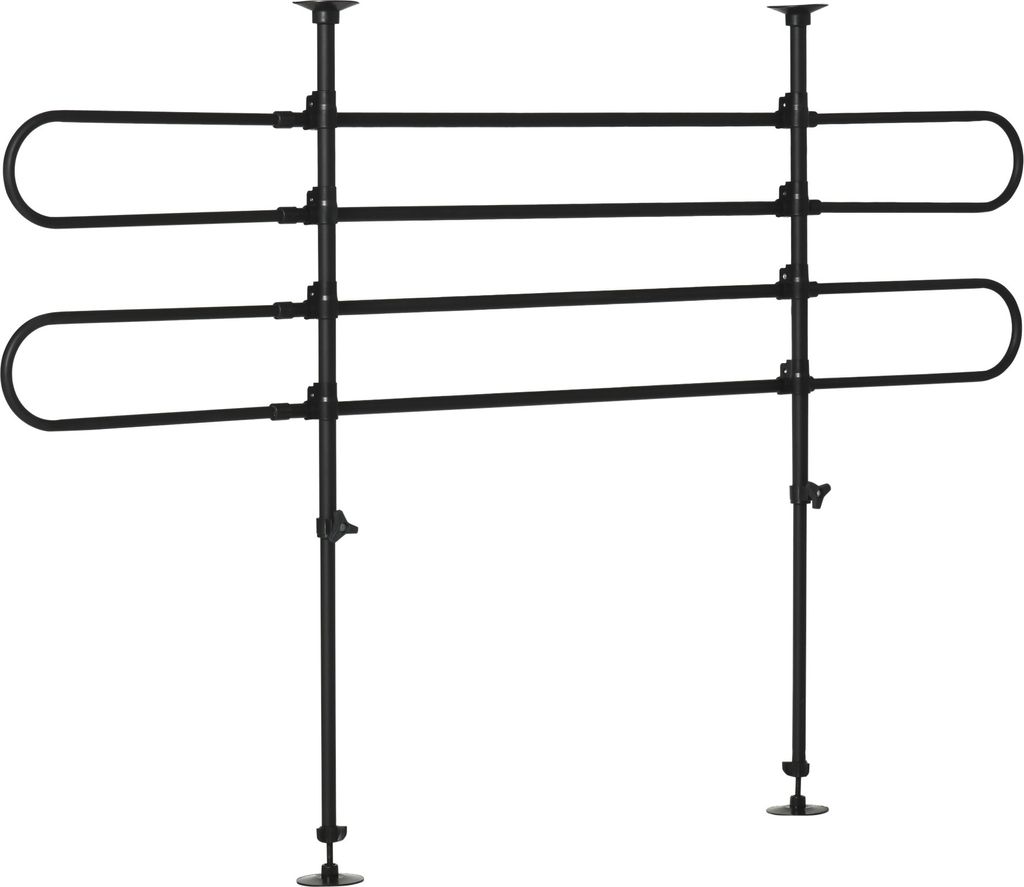 PawHut Auto-Trennwand für Hunde, verstellbar in Breite und Höhe, 87–135 x 60–105 cm, universelles Schutzgitter aus Stahl für den Kofferraum ...