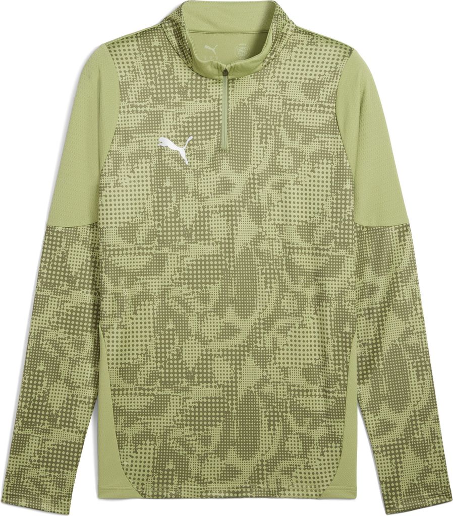 Puma teamCUP Training 1/4 Zip Top Herren oliv silber Gr XL