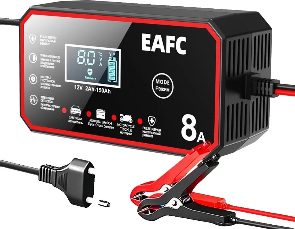 Chargeur automatique 6A avec protection contre surcharge et prise UE