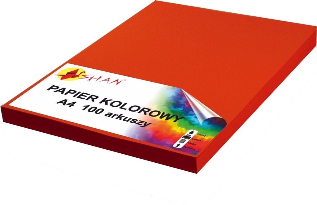 Farbpapier A4 120g rot intensiv 100 Blatt