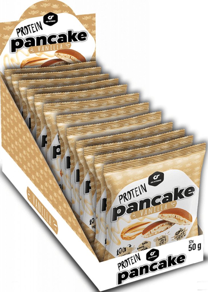 Go Fitness Protein Pancake (12x55g) Vanilla - Funktionelle Produktbild 