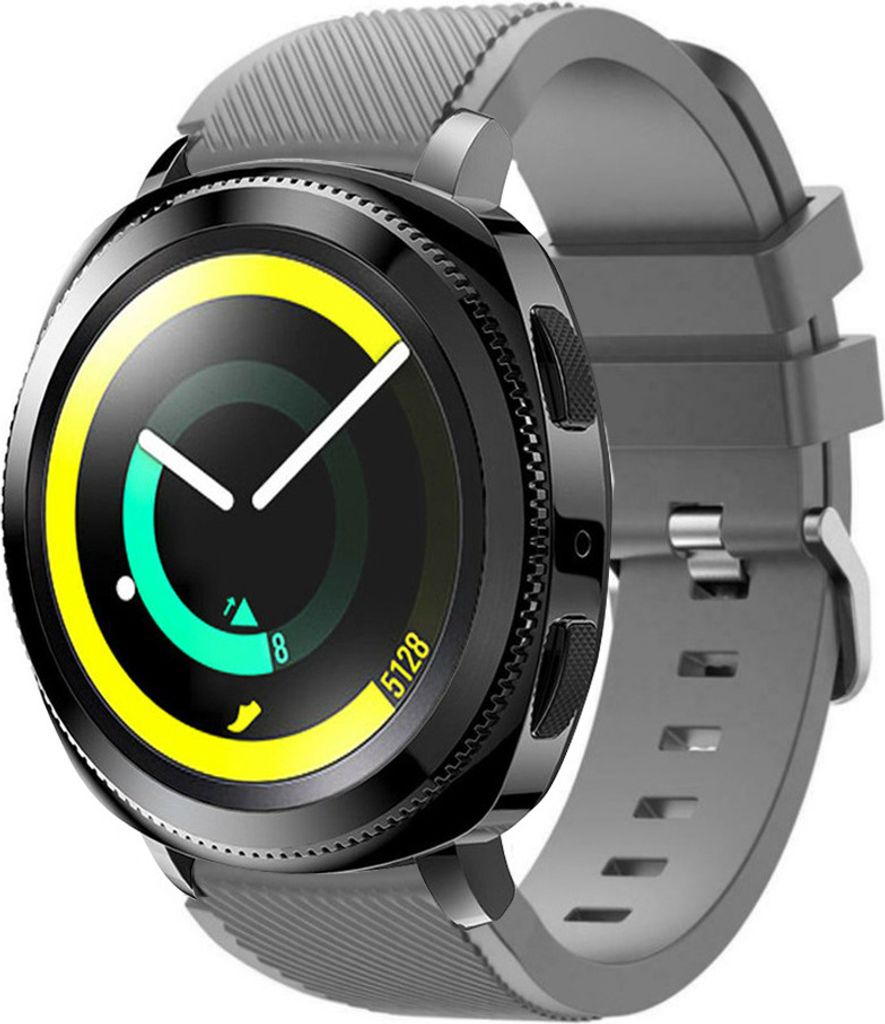 Strap-it Samsung Gear Sport Silikonarmband (Grau)