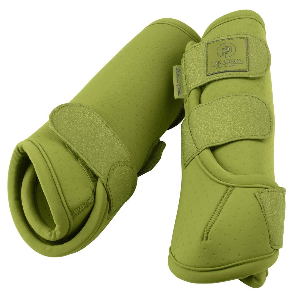 Eskadron Platinum Gamaschen " PRO DRESSAGE HIND " , Hintergamaschen, 1 Paar Größe - Pony Farbe - moss green