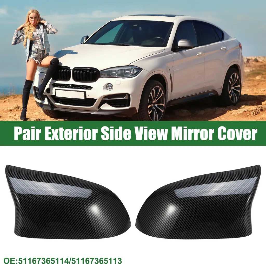 Caches Rétroviseurs BMW F15 X5 Noirs - Remplacement Miroir Paire G+D