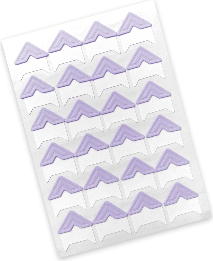 Pastellviolette Fotoecken x24