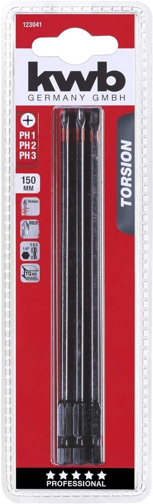 kwb 123041 Bit set 3-piece Produktbild 