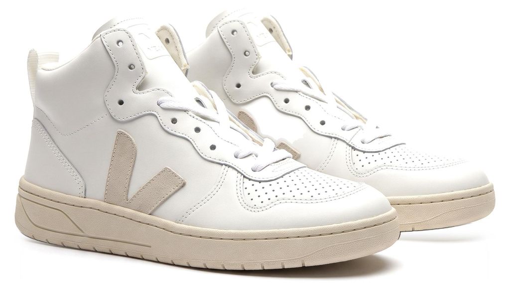 Veja V-15 Leather Extra White Natural – sneakers alte Immagine del prodotto 