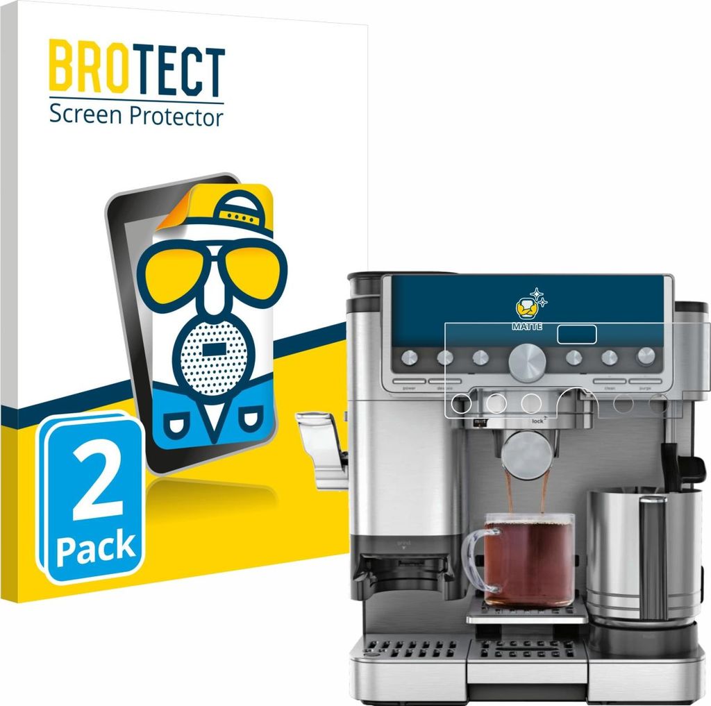 2x BROTECT Schutzfolie für Ninja Luxe Cafe Pro ES701EU Displayschutz Displayschutzfolie Folie Matt Entspiegelungsfolie