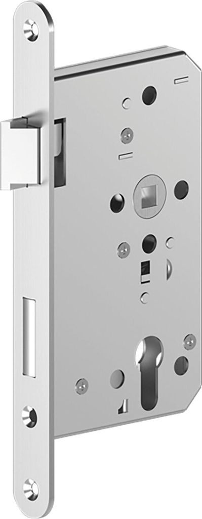 ECO Fluchttürschloss GBS 92 1-flügelig Funktion B Rundstulp 24 PZ 65 links Edelstahl rostfrei, nach EN 179/1125/12209